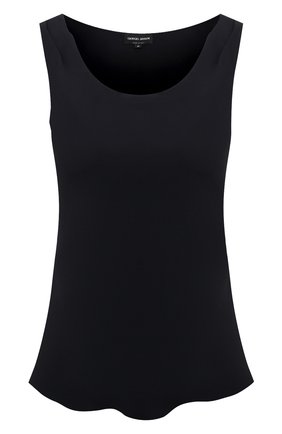 Женский шелковый топ GIORGIO ARMANI черного цвета по цене 79950 руб., арт. 8CHCKZ30/TZ136 | Фото 1 Женский шелковый топ GIORGIO ARMANI черного цвета, арт. 8CHCKZ30/TZ136 | Фото 1