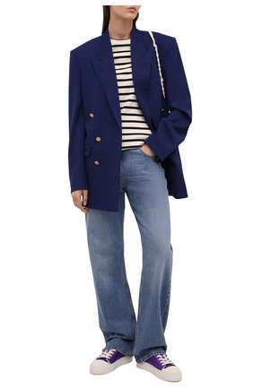 Женские текстильные кеды city TOM FORD фиолетового цвета по цене 62750 руб., арт. W2878T-TSA010 | Фото 2 Женские текстильные кеды city TOM FORD фиолетового цвета, арт. W2878T-TSA010 | Фото 2