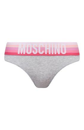 Женские трусы-шорты MOSCHINO UNDERWEAR WOMAN серого цвета по цене 5805 руб., арт. A4740/9021 | Фото 1 Женские трусы-шорты MOSCHINO UNDERWEAR WOMAN серого цвета, арт. A4740/9021 | Фото 1