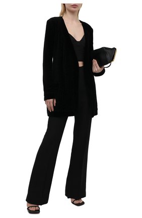 Женский хлопковый кардиган BALMAIN черного цвета по цене 105500 руб., арт. VF2KN010/B090 | Фото 2 Женский хлопковый кардиган BALMAIN черного цвета, арт. VF2KN010/B090 | Фото 2