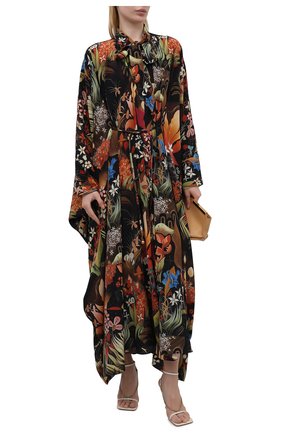 Женское шелковое платье LANVIN разноцветного цвета по цене 254000 руб., арт. RW-DR0009-4900-E21 | Фото 2 Женское шелковое платье LANVIN разноцветного цвета, арт. RW-DR0009-4900-E21 | Фото 2