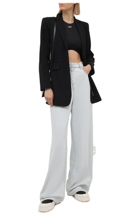 Женский топ OFF-WHITE черного цвета по цене 24350 руб., арт. 0WV0031S21JER002 | Фото 2 Женский топ OFF-WHITE черного цвета, арт. 0WV0031S21JER002 | Фото 2