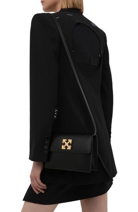 Женская сумка 2.0 jitney OFF-WHITE черного цвета по цене 93600 руб., арт. 0WNN014S21LEA002 | Фото 2 Женская сумка 2.0 jitney OFF-WHITE черного цвета, арт. 0WNN014S21LEA002 | Фото 2