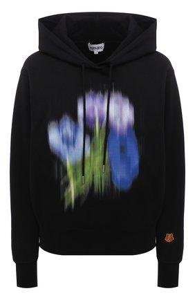 Женский хлопковое худи KENZO черного цвета по цене 38950 руб., арт. FB52SW8704M0 | Фото 1 Женский хлопковое худи KENZO черного цвета, арт. FB52SW8704M0 | Фото 1