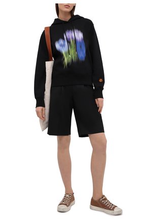 Женский хлопковое худи KENZO черного цвета по цене 38950 руб., арт. FB52SW8704M0 | Фото 2 Женский хлопковое худи KENZO черного цвета, арт. FB52SW8704M0 | Фото 2