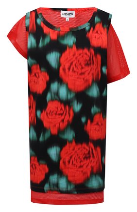 Женское хлопковое платье KENZO разноцветного цвета по цене 32850 руб., арт. FB52R07944SI | Фото 1 Женское хлопковое платье KENZO разноцветного цвета, арт. FB52R07944SI | Фото 1