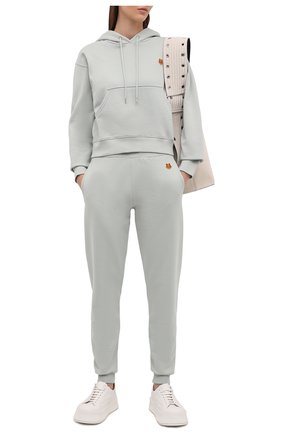Женские хлопковые джоггеры KENZO светло-зеленого цвета по цене 22250 руб., арт. FB52PA7224ML | Фото 2 Женские хлопковые джоггеры KENZO светло-зеленого цвета, арт. FB52PA7224ML | Фото 2