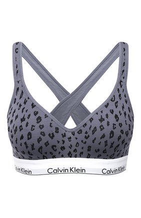 Женский бюстгальтер из смеси хлопка и вискозы CALVIN KLEIN серого цвета по цене 5945 руб., арт. QF1654E | Фото 1 Женский бюстгальтер из смеси хлопка и вискозы CALVIN KLEIN серого цвета, арт. QF1654E | Фото 1