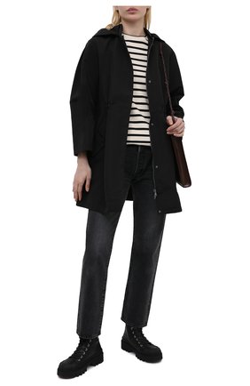 Женская ветровка EMPORIO ARMANI черного цвета по цене 36950 руб., арт. 3K2L65/2NMVZ | Фото 2 Женская ветровка EMPORIO ARMANI черного цвета, арт. 3K2L65/2NMVZ | Фото 2