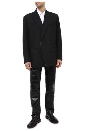 Мужская хлопковая рубашка DRIES VAN NOTEN белого цвета по цене 26000 руб., арт. 211-20752-2166 | Фото 2 Мужская хлопковая рубашка DRIES VAN NOTEN белого цвета, арт. 211-20752-2166 | Фото 2 (Материал внешний: Хлопок; Воротник: Кент; Манжеты: На пуговицах; Длина (для топов): Стандартные; Стили: Классический; Принт: Однотонные; Рукава: Длинные; Случай: Повседневный)