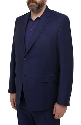 Мужской шерстяной костюм CANALI синего цвета по цене 164000 руб., арт. 11280/10/AM00987/60-64 | Фото 2 Мужской шерстяной костюм CANALI синего цвета, арт. 11280/10/AM00987/60-64 | Фото 2