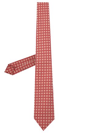 Мужской шелковый галстук LUIGI BORRELLI красного цвета, арт. LC80/T31030 | Фото 2 (Материал: Текстиль, Шелк; Принт: С принтом)