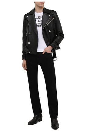 Мужская хлопковая футболка BALMAIN белого цвета по цене 38250 руб., арт. VH0EF000/G065 | Фото 2 Мужская хлопковая футболка BALMAIN белого цвета, арт. VH0EF000/G065 | Фото 2