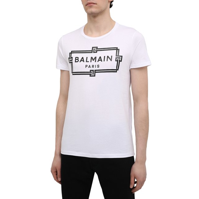 фото Хлопковая футболка balmain