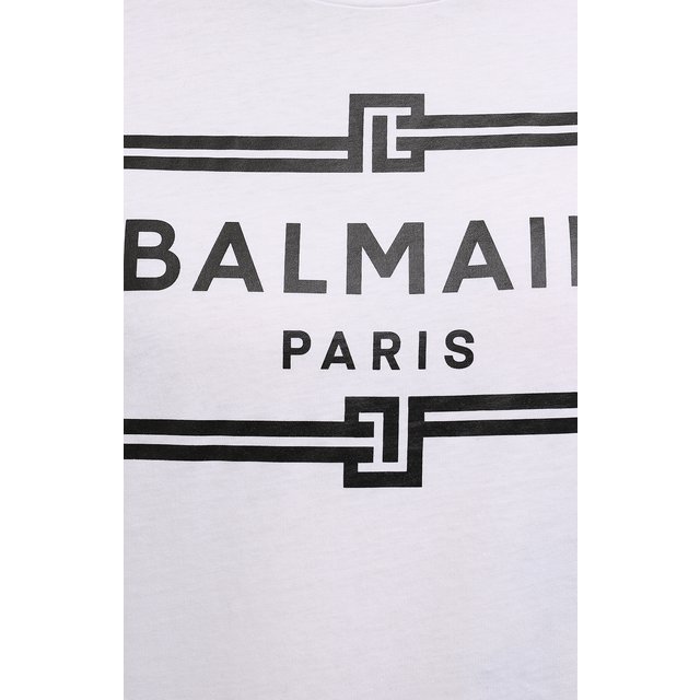 фото Хлопковая футболка balmain