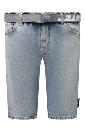 Мужские джинсовые шорты OFF-WHITE синего цвета по цене 44650 руб., арт. 0MYC005S21DEN002 | Фото 1 Мужские джинсовые шорты OFF-WHITE синего цвета, арт. 0MYC005S21DEN002 | Фото 1 (Кросс-КТ: Деним; Принт: Без принта; Длина Шорты М: До колена; Материал внешний: Хлопок, Деним; Стили: Гранж)