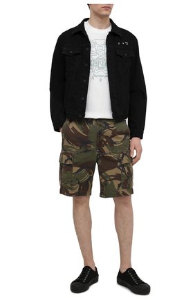 Мужская хлопковая футболка KENZO белого цвета по цене 9255 руб., арт. FB55TS0204SF | Фото 2 Мужская хлопковая футболка KENZO белого цвета, арт. FB55TS0204SF | Фото 2