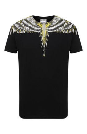 Мужская хлопковая футболка MARCELO BURLON черного цвета по цене 21250 руб., арт. CMAA018S21JER001 | Фото 1 Мужская хлопковая футболка MARCELO BURLON черного цвета, арт. CMAA018S21JER001 | Фото 1