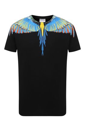 Мужская хлопковая футболка MARCELO BURLON черного цвета по цене 21250 руб., арт. CMAA018S21JER001 | Фото 1 Мужская хлопковая футболка MARCELO BURLON черного цвета, арт. CMAA018S21JER001 | Фото 1