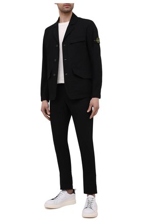 Мужской хлопковый костюм STONE ISLAND черного цвета по цене 89950 руб., арт. 741580106 | Фото 1 Мужской хлопковый костюм STONE ISLAND черного цвета, арт. 741580106 | Фото 1