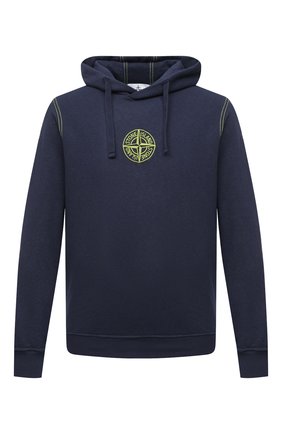 Мужской хлопковое худи STONE ISLAND темно-синего цвета по цене 22400 руб., арт. 741561159 | Фото 1 Мужской хлопковое худи STONE ISLAND темно-синего цвета, арт. 741561159 | Фото 1 (Принт: С принтом; Материал внешний: Хлопок; Мужское Кросс-КТ: Худи-одежда; Стили: Кэжуэл; Рукава: Длинные; Длина (для топов): Стандартные)