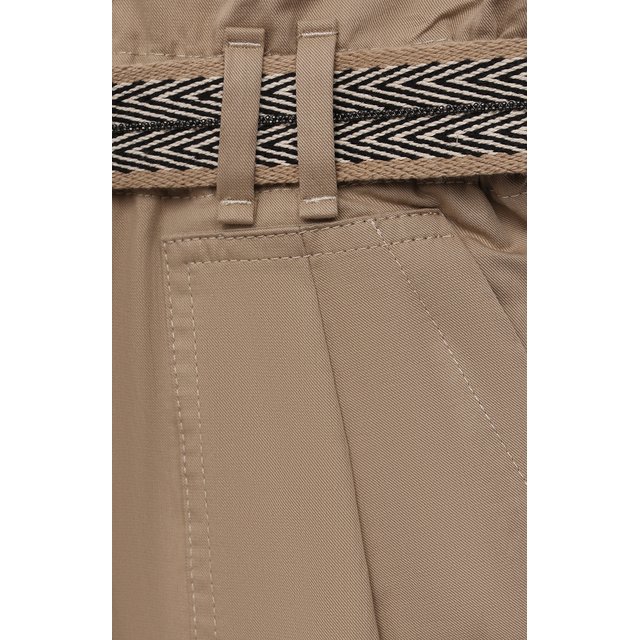 Хлопковые брюки Brunello Cucinelli B0F48P019A Фото 3