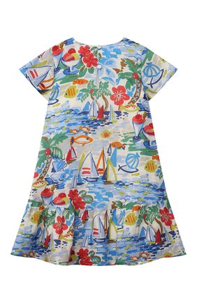 Детское льняное платье LORO PIANA разноцветного цвета по цене 49950 руб., арт. FAL5909 | Фото 2 Детское льняное платье LORO PIANA разноцветного цвета, арт. FAL5909 | Фото 2 (Материал подклада: Хлопок; Рукава: Короткие; Материал внешний: Лен; Девочки Кросс-КТ: Платье-одежда; Ростовка одежда: 2 года | 92 см, 4 года | 104 см, 6 лет | 116 см, 8 лет | 128 см)