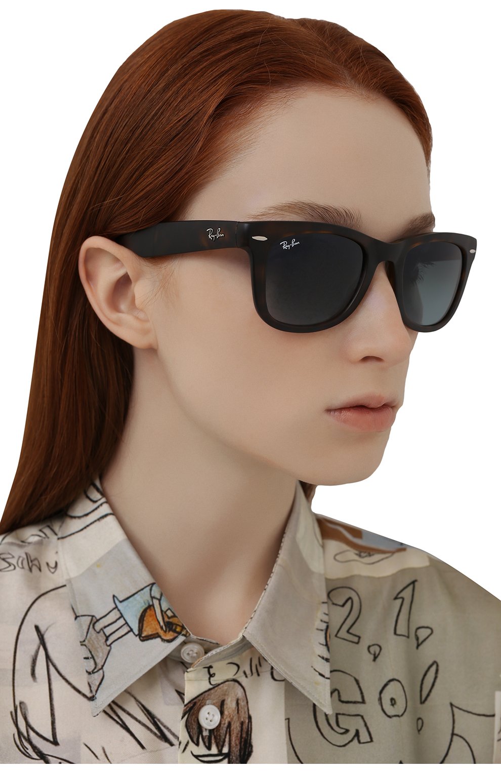 Женские солнцезащитные очки RAY-BAN коричневого цвета по цене 12500 руб., арт. 4105-894/3M | Фото 2 Женские солнцезащитные очки RAY-BAN коричневого цвета, арт. 4105-894/3M | Фото 2