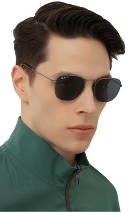 Женские солнцезащитные очки RAY-BAN темно-синего цвета по цене 32900 руб., арт. 8157-9208T0 | Фото 3 Женские солнцезащитные очки RAY-BAN темно-синего цвета, арт. 8157-9208T0 | Фото 3