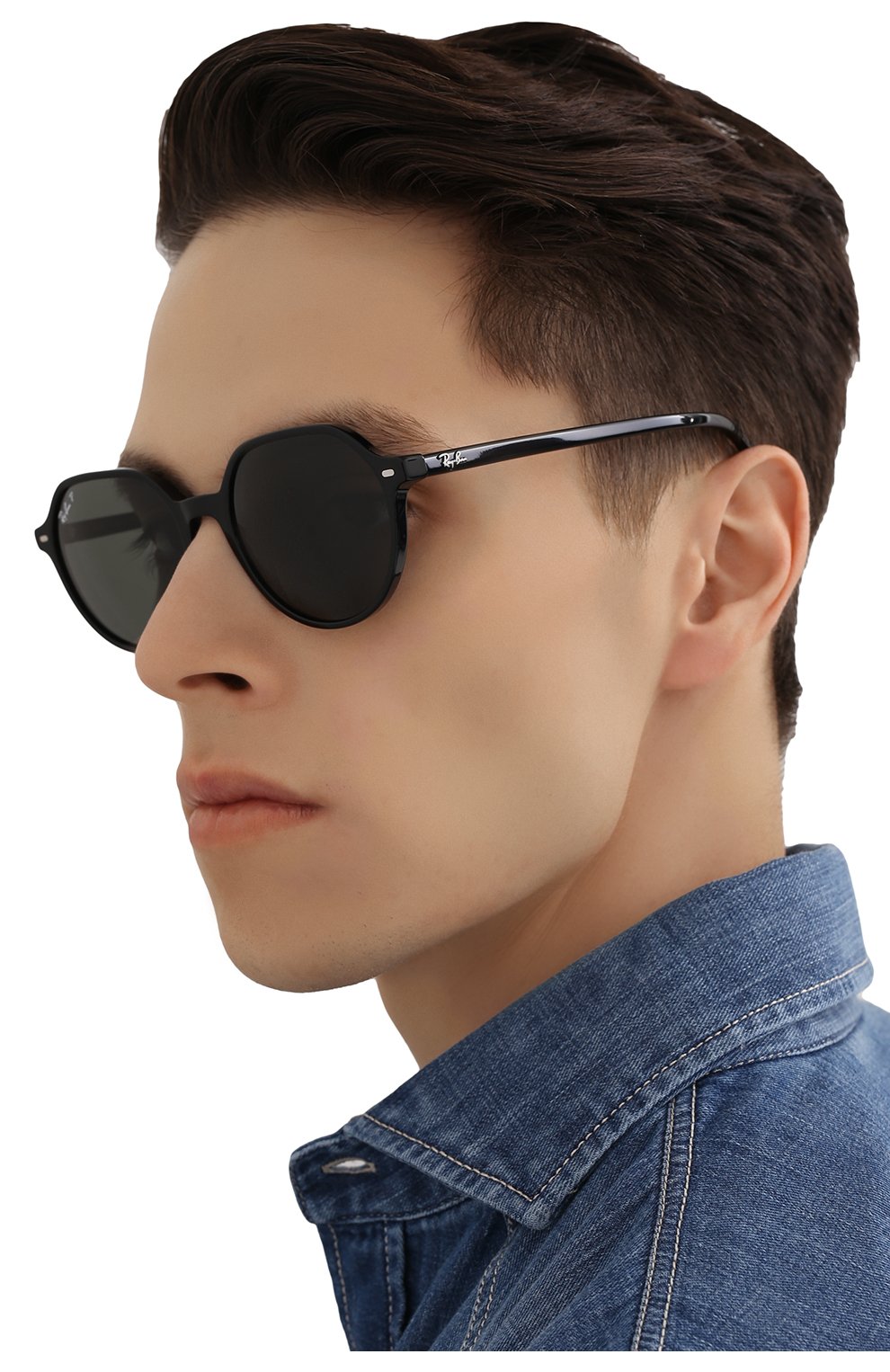 Женские солнцезащитные очки RAY-BAN черного цвета по цене 15800 руб., арт. 2195-901/58 | Фото 3 Женские солнцезащитные очки RAY-BAN черного цвета, арт. 2195-901/58 | Фото 3