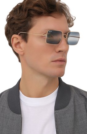 Женские солнцезащитные очки RAY-BAN синего цвета по цене 12500 руб., арт. 1969-001/GA | Фото 3 Женские солнцезащитные очки RAY-BAN синего цвета, арт. 1969-001/GA | Фото 3