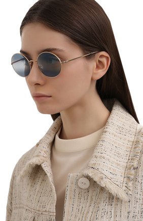 Женские солнцезащитные очки RAY-BAN синего цвета по цене 12500 руб., арт. 1970-001/GA | Фото 2 Женские солнцезащитные очки RAY-BAN синего цвета, арт. 1970-001/GA | Фото 2