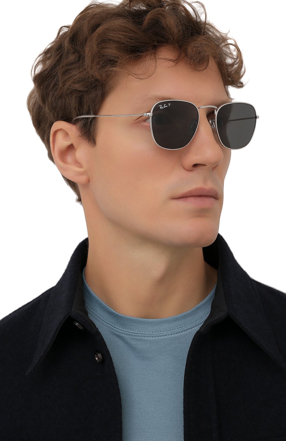 Женские солнцезащитные очки RAY-BAN серебряного цвета по цене 32900 руб., арт. 8157-920948 | Фото 3 Женские солнцезащитные очки RAY-BAN серебряного цвета, арт. 8157-920948 | Фото 3