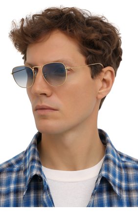 Женские солнцезащитные очки RAY-BAN голубого цвета по цене 12500 руб., арт. 3857-91963F | Фото 3 Женские солнцезащитные очки RAY-BAN голубого цвета, арт. 3857-91963F | Фото 3