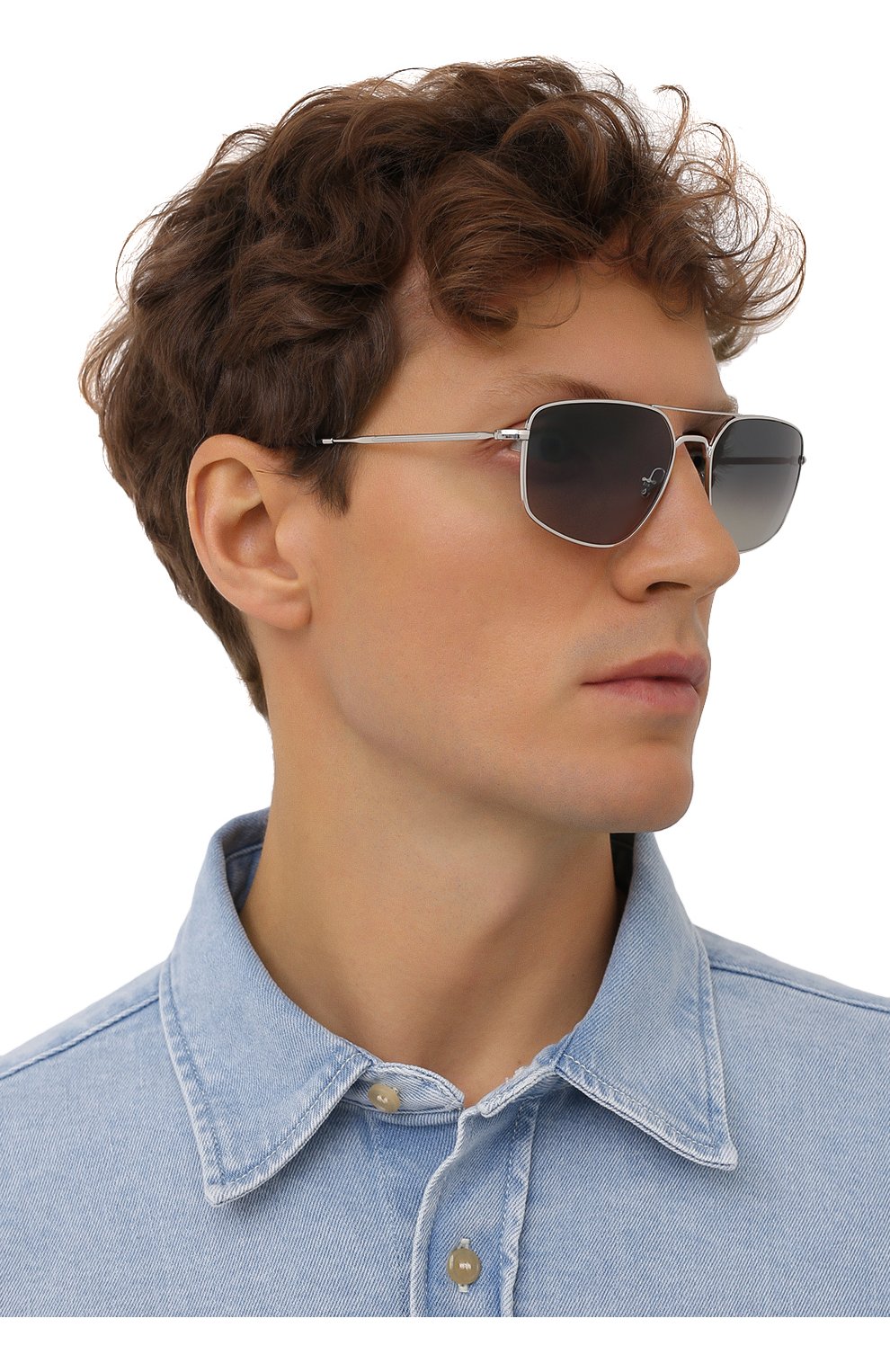 Мужские солнцезащитные очки RAY-BAN серого цвета по цене 11700 руб., арт. 3666-003/71 | Фото 2 Мужские солнцезащитные очки RAY-BAN серого цвета, арт. 3666-003/71 | Фото 2