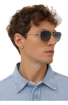 Мужские солнцезащитные очки RAY-BAN серого цвета по цене 11700 руб., арт. 3666-003/71 | Фото 2 Мужские солнцезащитные очки RAY-BAN серого цвета, арт. 3666-003/71 | Фото 2