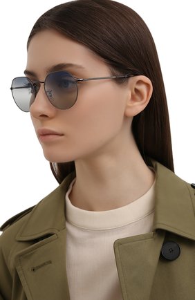 Женские солнцезащитные очки RAY-BAN синего цвета по цене 12500 руб., арт. 3565-004/GF | Фото 2 Женские солнцезащитные очки RAY-BAN синего цвета, арт. 3565-004/GF | Фото 2