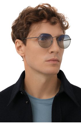 Женские солнцезащитные очки RAY-BAN синего цвета по цене 12500 руб., арт. 3565-004/GF | Фото 3 Женские солнцезащитные очки RAY-BAN синего цвета, арт. 3565-004/GF | Фото 3