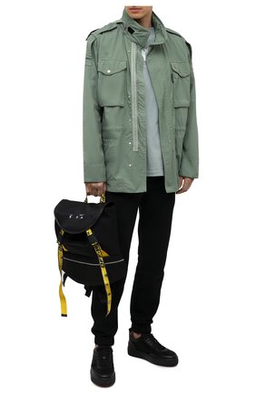Мужской текстильный рюкзак ow logo OFF-WHITE черного цвета по цене 93600 руб., арт. 0MNB036S21FAB001 | Фото 2 Мужской текстильный рюкзак ow logo OFF-WHITE черного цвета, арт. 0MNB036S21FAB001 | Фото 2 (Материал: Текстиль; Размер: large)