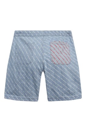 Детские джинсовые шорты MARC JACOBS (THE) голубого цвета по цене 10450 руб., арт. W24238 | Фото 2 Детские джинсовые шорты MARC JACOBS (THE) голубого цвета, арт. W24238 | Фото 2