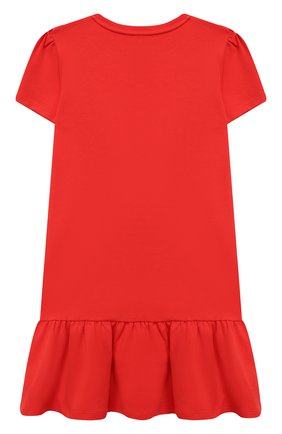 Детское хлопковое платье MARC JACOBS (THE) красного цвета по цене 8360 руб., арт. W12362 | Фото 2 Детское хлопковое платье MARC JACOBS (THE) красного цвета, арт. W12362 | Фото 2 (Материал внешний: Хлопок; Случай: Повседневный; Рукава: Короткие; Девочки Кросс-КТ: Платье-одежда; Ростовка одежда: 9 лет | 134 см, 12 лет | 152 см, 18 мес | 86 см, 2 года | 92 см, 3 года | 98 см, 4 года | 104 см, 5 лет | 110 см, 7 лет | 122 см)