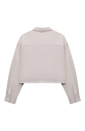 Детская джинсовая куртка DKNY бежевого цвета по цене 13970 руб., арт. D36637 | Фото 2 Детская джинсовая куртка DKNY бежевого цвета, арт. D36637 | Фото 2 (Материал внешний: Хлопок, Деним; Рукава: Длинные; Кросс-КТ: Деним, Сезон: лето; Ростовка одежда: 10 - 11 лет | 140 - 146см, 13 - 15 лет | 158 см, 16 лет | 164 см)