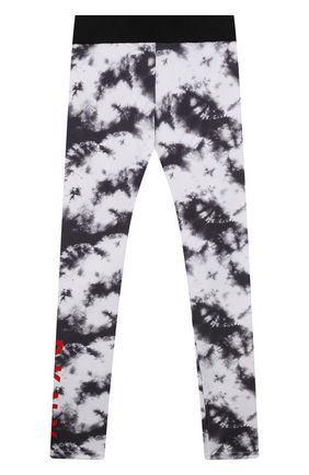Детские леггинсы DKNY черно-белого цвета по цене 8290 руб., арт. D34A10 | Фото 1 Детские леггинсы DKNY черно-белого цвета, арт. D34A10 | Фото 1 (Материал внешний: Синтетический материал; Девочки Кросс-КТ: Брюки-одежда; Ростовка одежда: 10 - 11 лет | 140 - 146см, 12 лет | 152 см, 13 - 15 лет | 158 см, 16 лет | 164 см, 8 лет | 128 см)