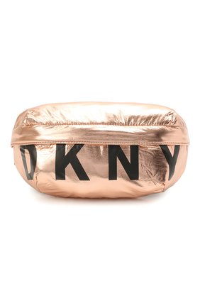 Детская поясная сумка DKNY золотого цвета по цене 7710 руб., арт. D30502 | Фото 1 Детская поясная сумка DKNY золотого цвета, арт. D30502 | Фото 1