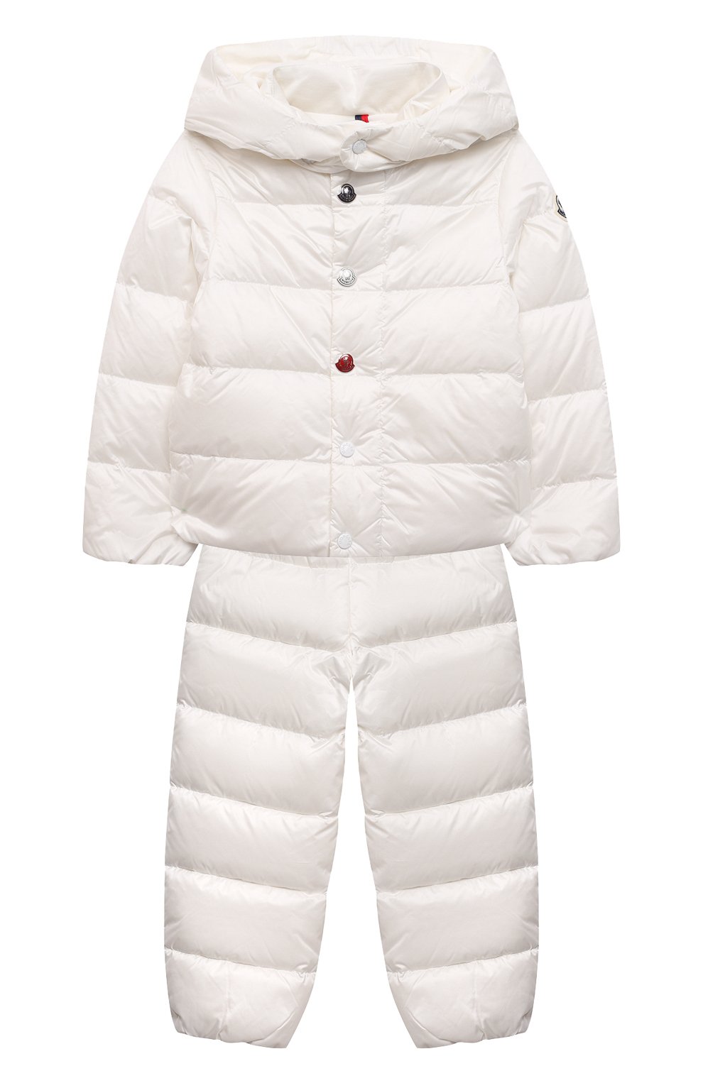 Детский комплект из куртки и брюк MONCLER белого цвета, арт. G1-951-1F510-00-53048 | Фото 1
