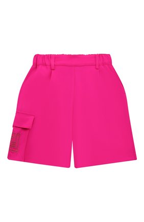 Детские шерстяные шорты FENDI фуксия цвета по цене 39800 руб., арт. JFF226/AEXR/3A-6A | Фото 1 Детские шерстяные шорты FENDI фуксия цвета, арт. JFF226/AEXR/3A-6A | Фото 1 (Материал внешний: Шерсть; Девочки Кросс-КТ: Шорты-одежда; Ростовка одежда: 4 года | 104 см, 6 лет | 116 см)