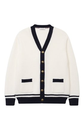 Детский хлопковый кардиган BRUNELLO CUCINELLI белого цвета по цене 48650 руб., арт. B28M70516C | Фото 1 Детский хлопковый кардиган BRUNELLO CUCINELLI белого цвета, арт. B28M70516C | Фото 1