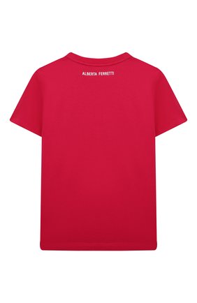 Детская хлопковая футболка ALBERTA FERRETTI JUNIOR фуксия цвета по цене 3910 руб., арт. 027809 | Фото 2 Детская хлопковая футболка ALBERTA FERRETTI JUNIOR фуксия цвета, арт. 027809 | Фото 2