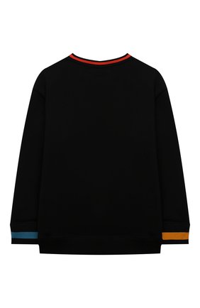 Детский хлопковый свитшот STELLA MCCARTNEY черного цвета по цене 6910 руб., арт. 602248/SQJ43 | Фото 2 Детский хлопковый свитшот STELLA MCCARTNEY черного цвета, арт. 602248/SQJ43 | Фото 2