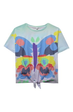 Детская хлопковая футболка STELLA MCCARTNEY разноцветного цвета по цене 5185 руб., арт. 602653/SQJB9 | Фото 1 Детская хлопковая футболка STELLA MCCARTNEY разноцветного цвета, арт. 602653/SQJB9 | Фото 1